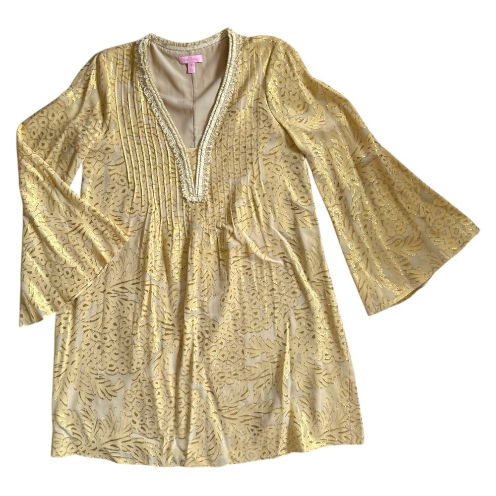 Lilly Pulitzer Gold Dress